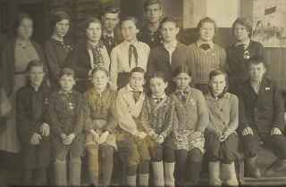 Любань, 1937 г. ,железнодорожная школа, лучшие ученики…