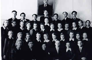 Никольская Школа №3, 9 класс 1955год 2-ряд…