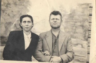 Воронина А.Ф. с мужем Фото после войны